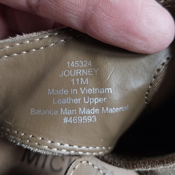 Michael Journey Block Heel Suede Leather Heel Sandals - Picture 16 of 16